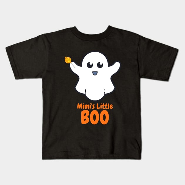 Mimi's Little Boo - Halloween Gift for Grandchild Kids T-Shirt by Hello Sunshine